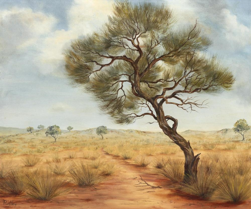 Pat Coffey | Mulga Tree and Spinifex | MutualArt