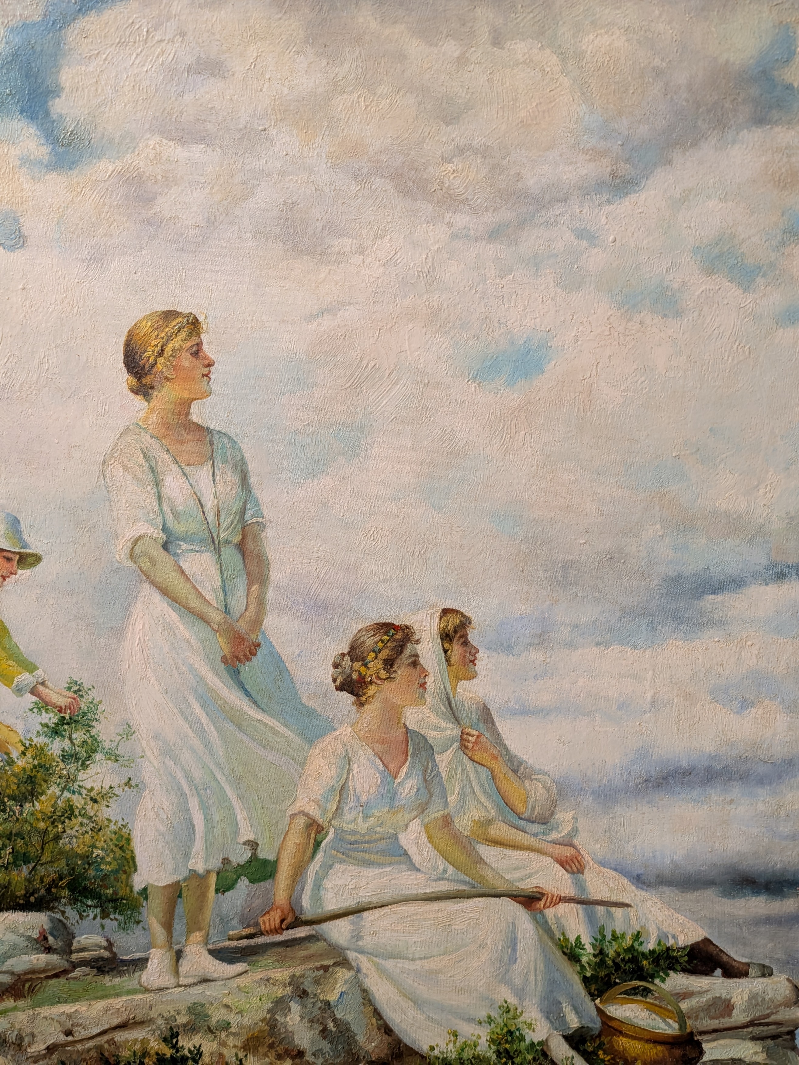 Artwork by Charles Courtney Curran, Summer Clouds, Made of Oil On Canvas
