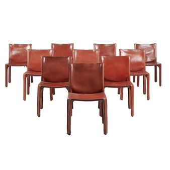 TEN 'CAB 412' CHAIRS FOR CASSINA - Mario Bellini