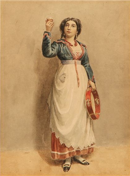 A Romany Girl - Jean-Antoine Watteau