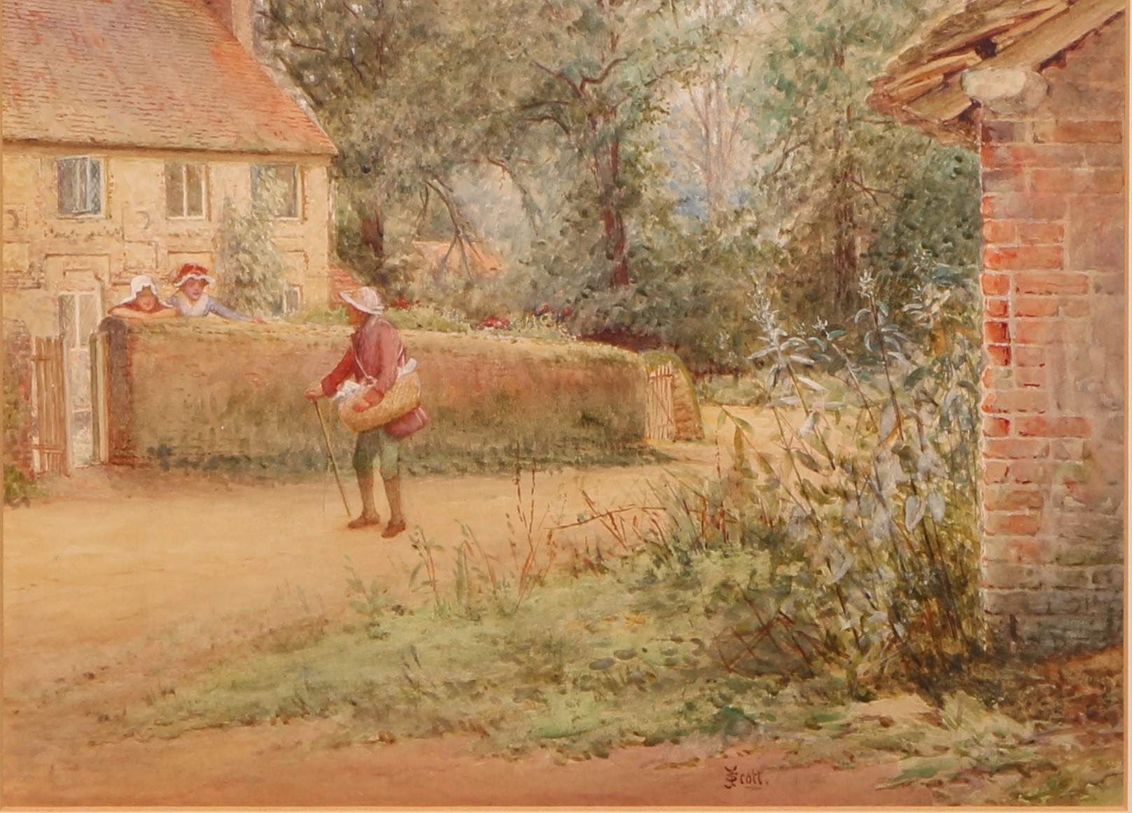 John Tarrell Scott | A Cheery Greeting | MutualArt