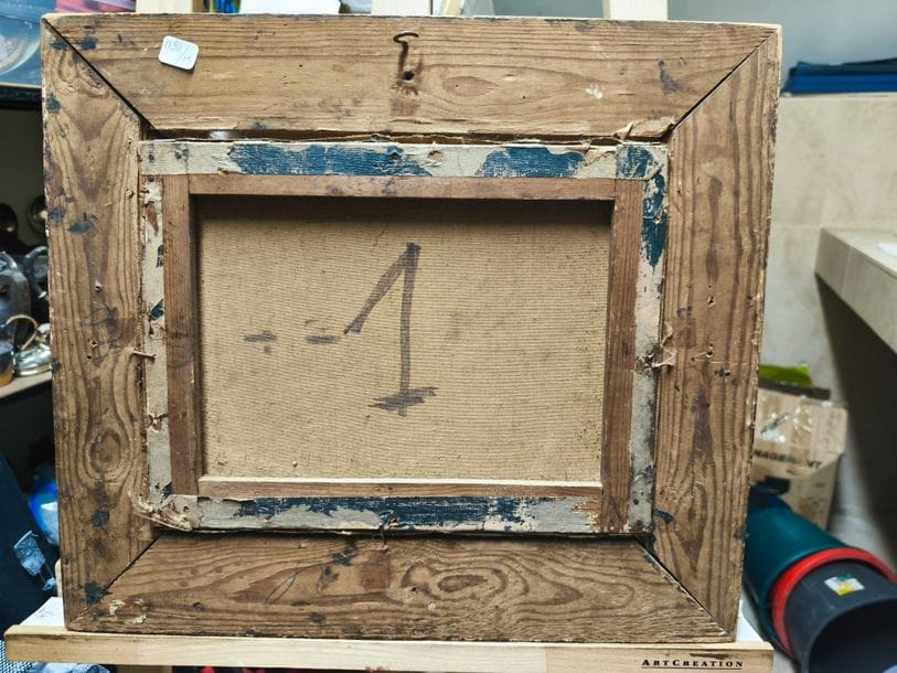 Artwork by A. Morot, The reclining lion, Made of Oil On Canvas