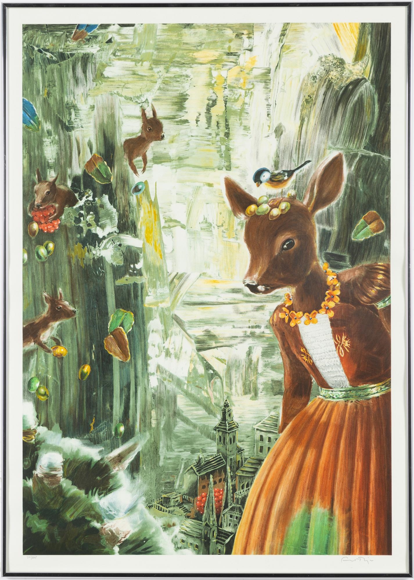 Artwork by Ernst Billgren, Äggvakt, Made of Colour Lithograph