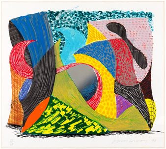 Blue Hang Cliff - David Hockney