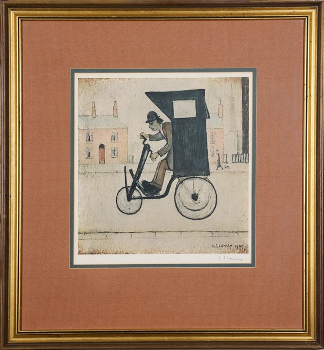 Artwork by Laurence Stephen Lowry, The Contraption, Made of Offset Lithograph In Colours On Wove