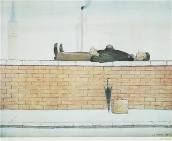 Man Lying on a Wall