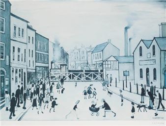 Level Crossing (Burton-on-Trent - Laurence Stephen Lowry