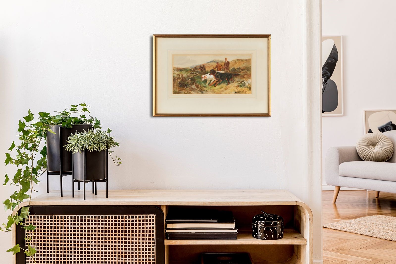 Artwork by H Molly Park, GUN DOGS, Made of Watercolour Drawing