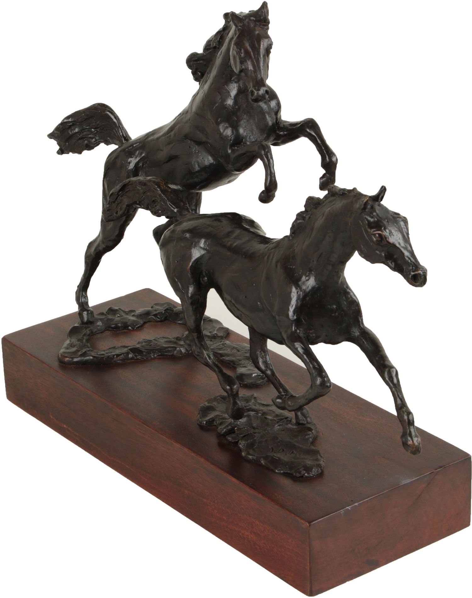 Artwork by Siobhan Bulfin, ARABIAN STALLIONS, Made of Cast Bronze Sculpture