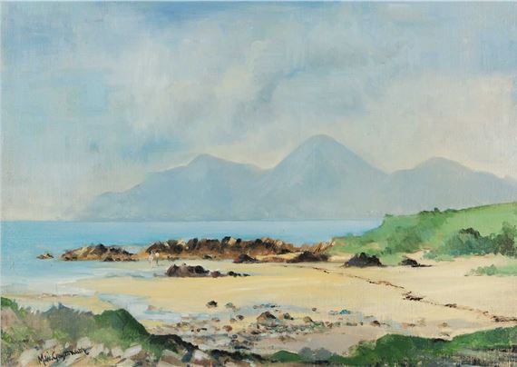 MOURNES ACROSS THE LOUGH by Miles Gaythwaite