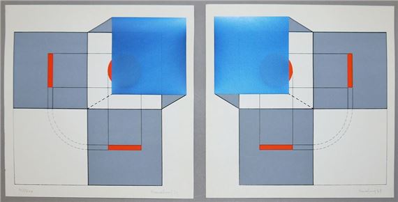 Komposition I/II - Agostino Bonalumi