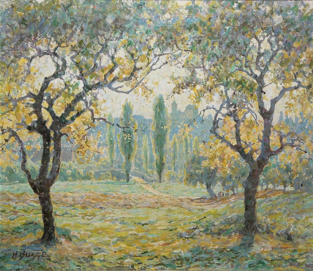 Artwork by Hans Busse, Italienische Landschaft, Made of Öl/Lw