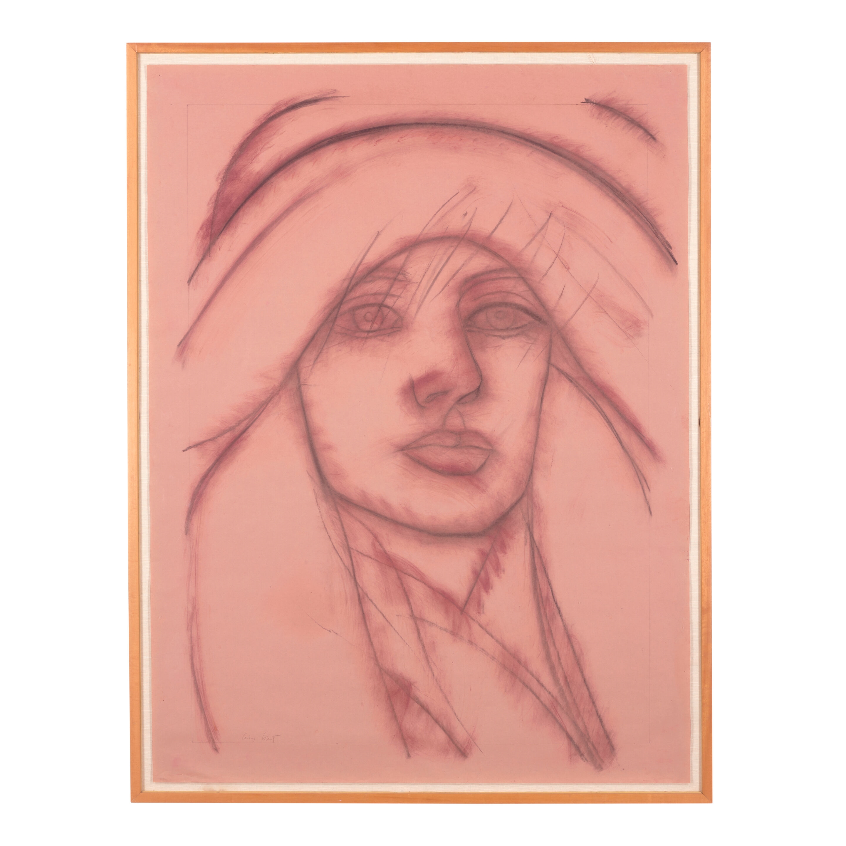 Artwork by Alex Katz, Untitled, Made of charcoal, chalk and graphite on paper