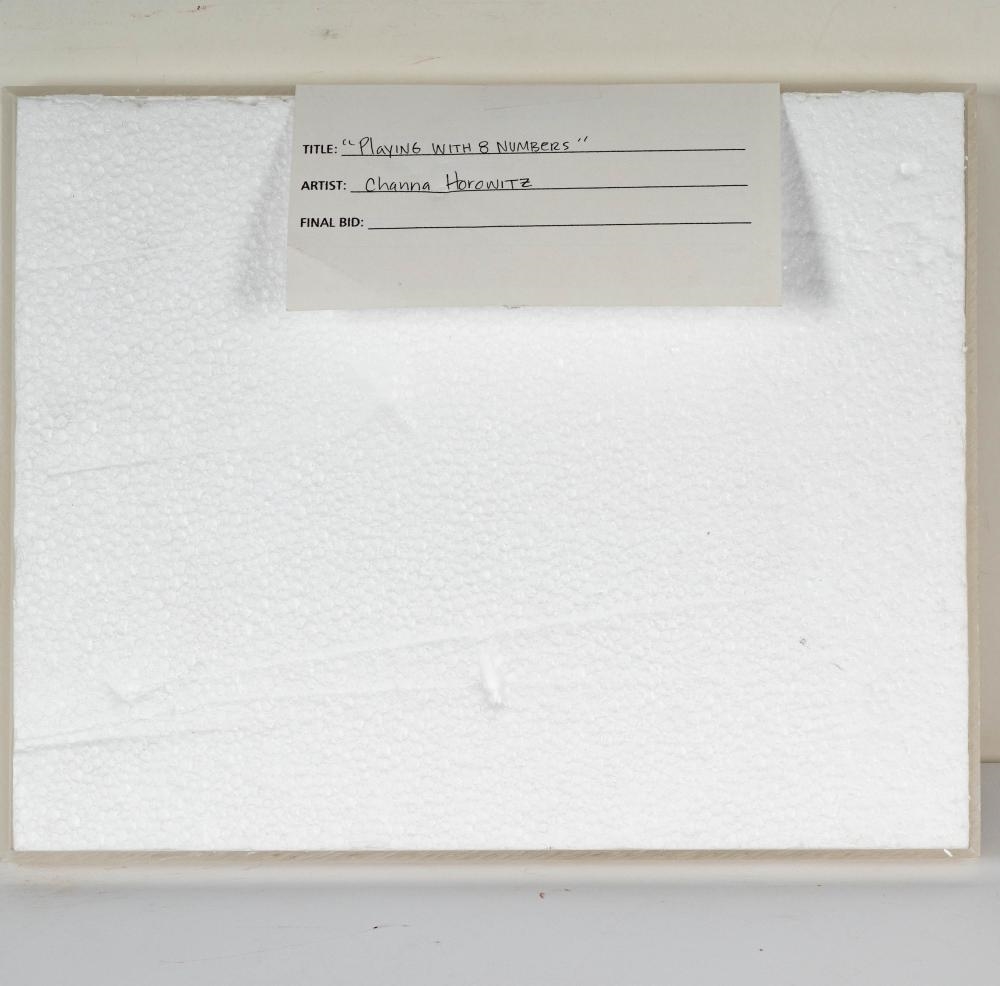 Artwork by Channa Horwitz, Playin with 8 Numbers, Made of Graphite On Graph Paper