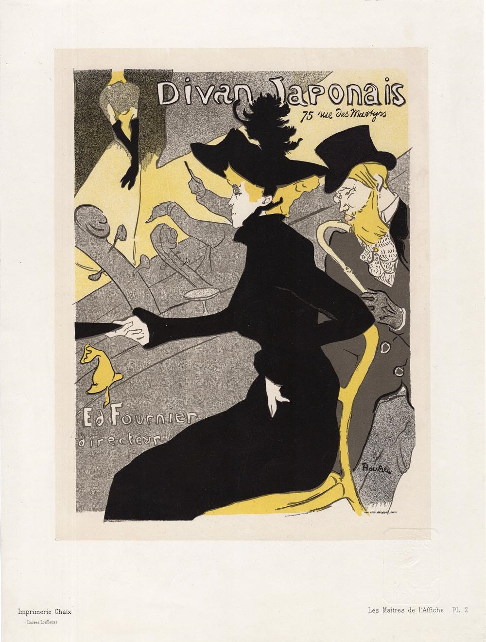 Artwork by Henri de Toulouse-Lautrec, Divan Japonais, Made of Stone Lithograph On Wove Paper