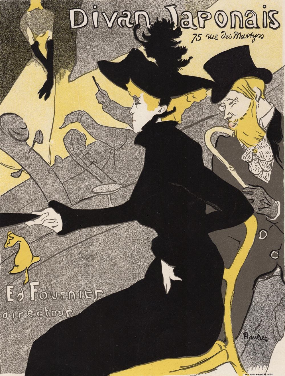 Artwork by Henri de Toulouse-Lautrec, Divan Japonais, Made of Stone Lithograph On Wove Paper