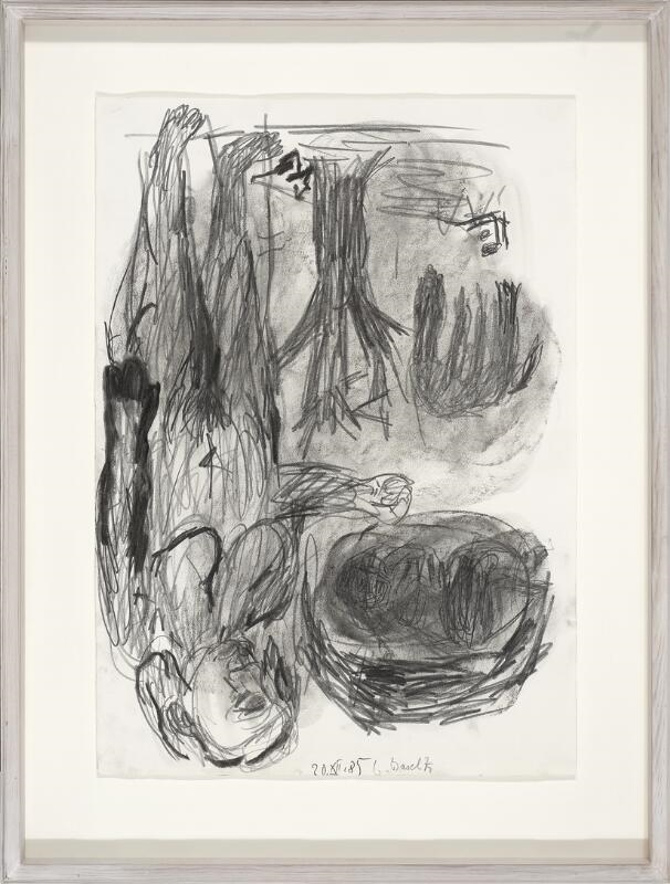 Artwork by Georg Baselitz, Untitled, Made of Charcoal And Pastel On Paper