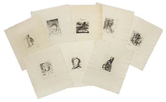 8 Radierungen nach Zeichnungen von 1959