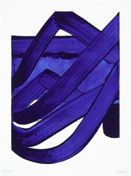 Sérigraphie no. 18 by Pierre Soulages, 1989