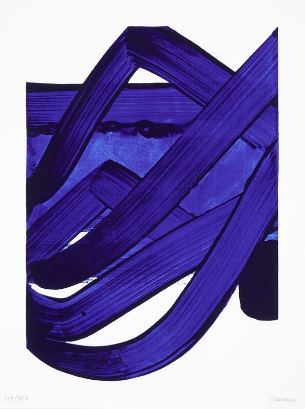 Artwork by Pierre Soulages, Sérigraphie no. 18, Made of Silkscreen In Colours