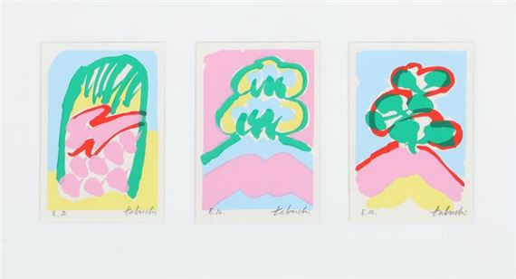 three lithographs by robert motherwell