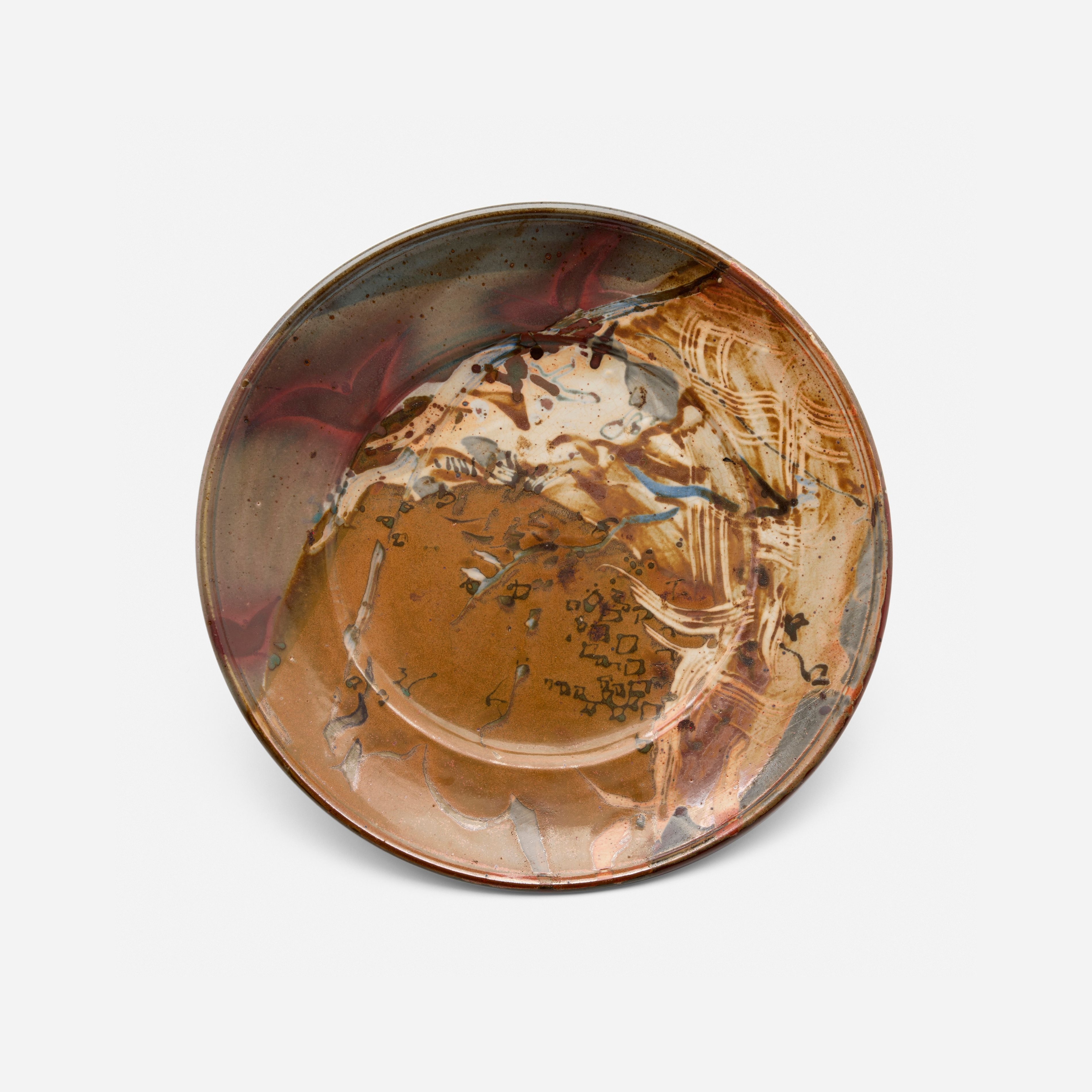 Artwork by John Glick, Charger, Made of Glazed Earthenware