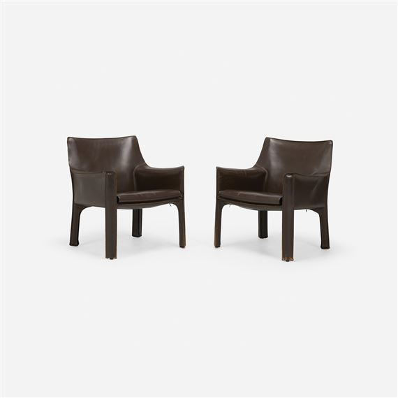 Cab chairs model 413, pair - Mario Bellini