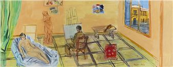 The studio on rue Jeanne-d'Arc - Raoul Dufy