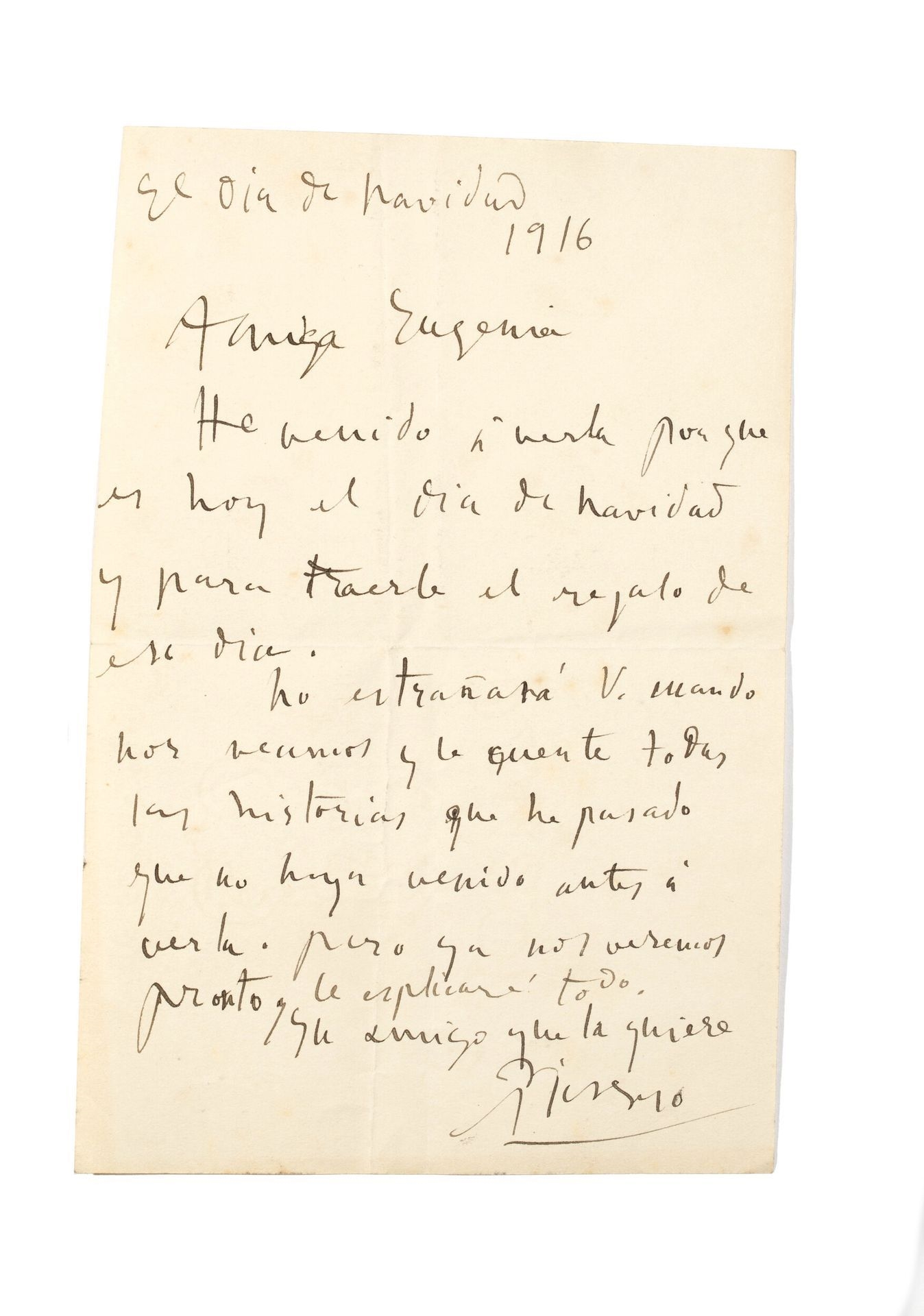 Pablo Picasso | Handwritten letter (25) | MutualArt