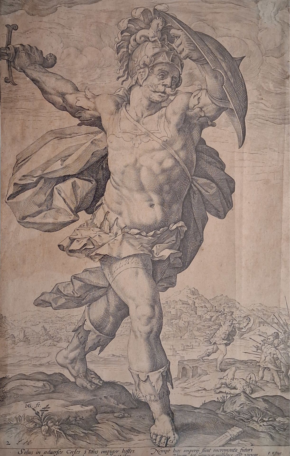 Artwork by Hendrick Goltzius, Suite of 2 etchings, monogrammed RG, Made of Etchings