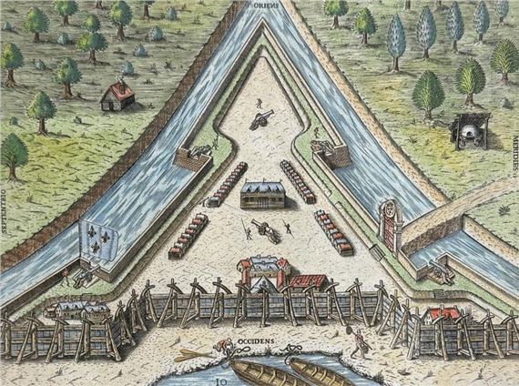 Picture of Fort Caroline - Theodor de Bry