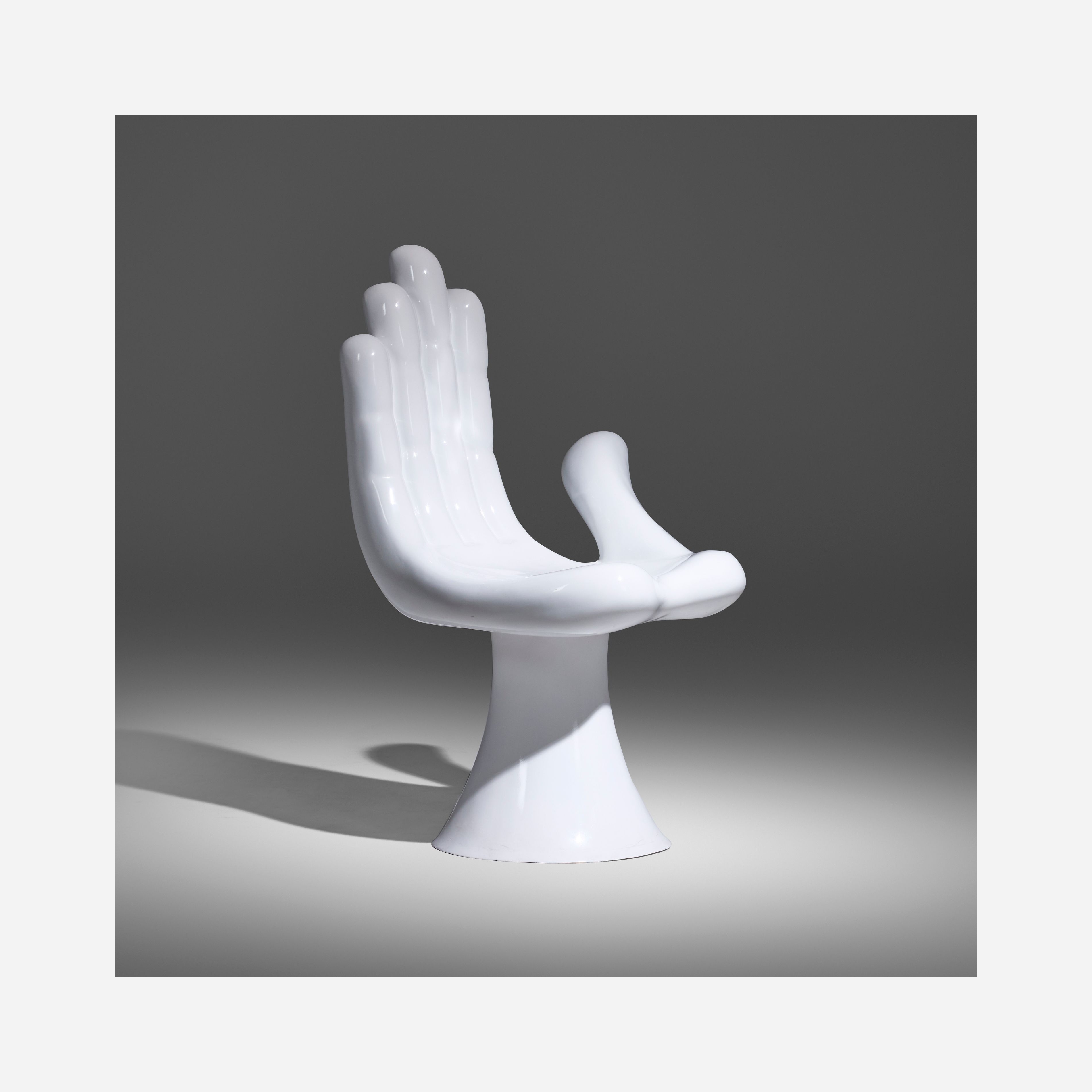 Artwork by Pedro Friedeberg, Mano Silla chair, Made of Fiberglass