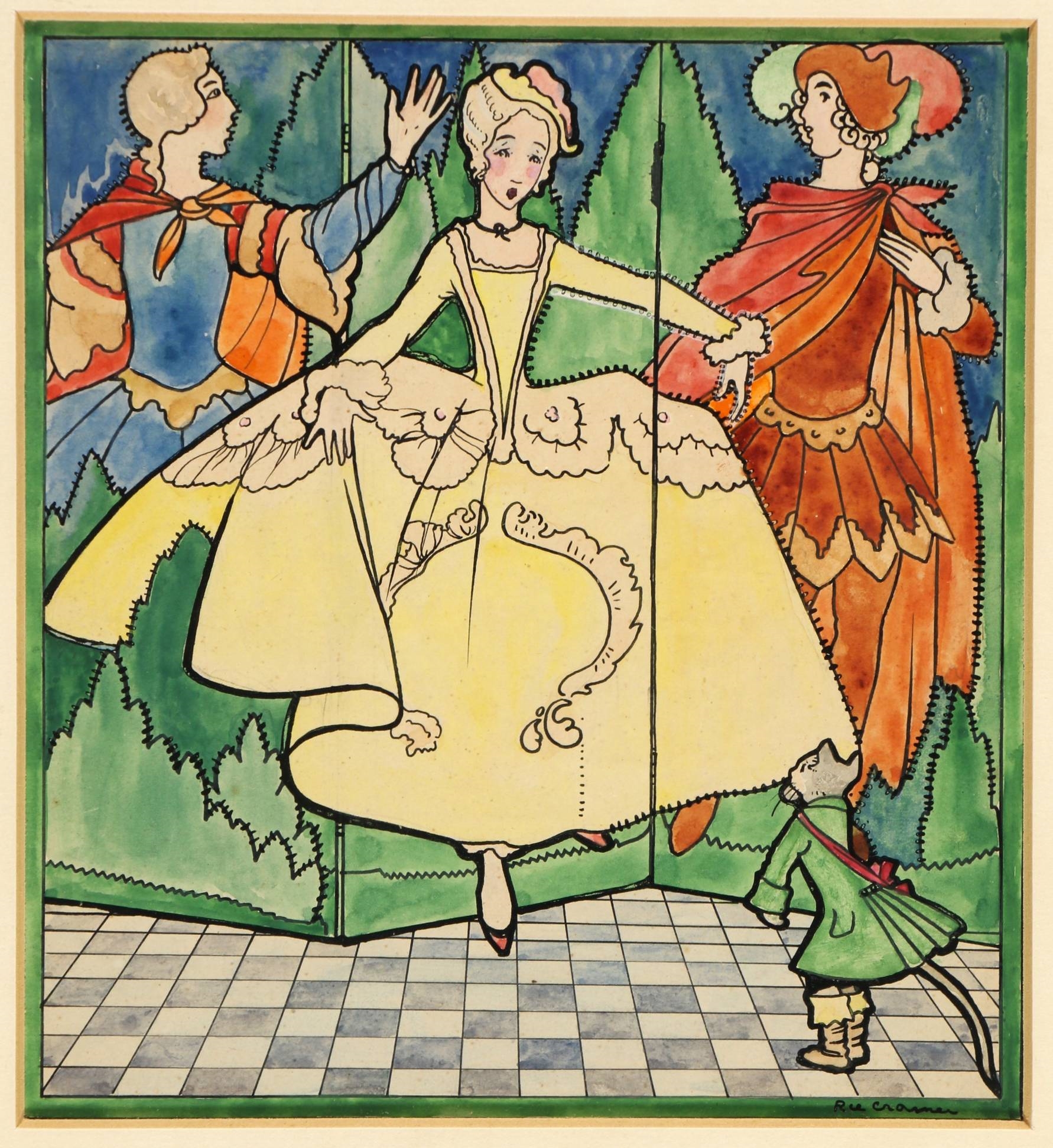 Rie Cramer | Princess and Puss in Boots | MutualArt