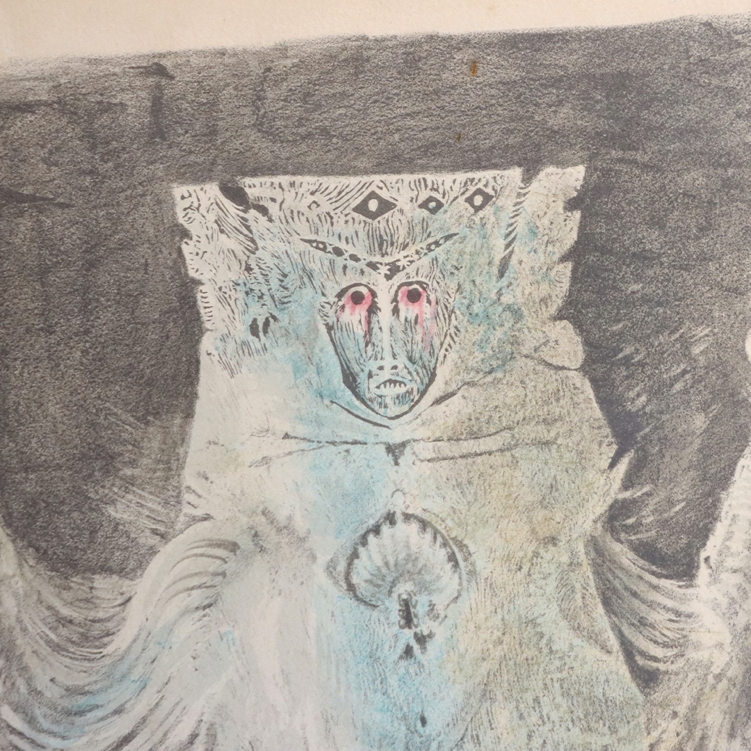 Artwork by Leonora Carrington, Leye returns transformed into The Dybbuk, Made of Lithograph on paper