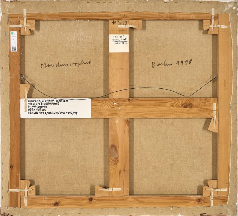 Artwork by Olav Christopher Jenssen, Geste (Biographie, Made of Oil On Canvas