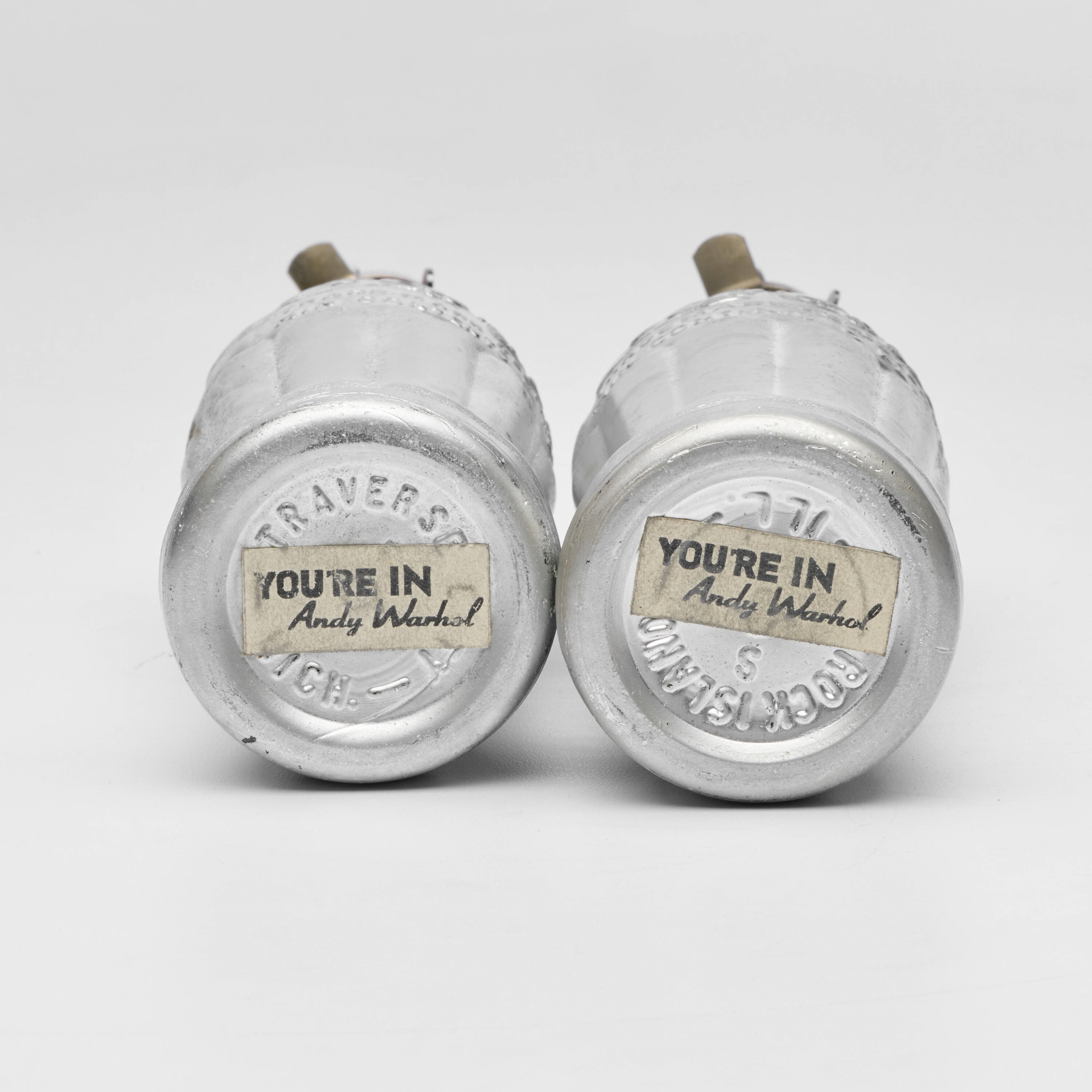 Artwork by Andy Warhol, You're In, Made of Spray Paint On Coca-Cola Bottle