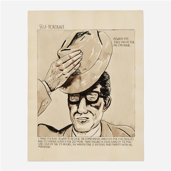 No Title (Self-Portrait - Raymond Pettibon