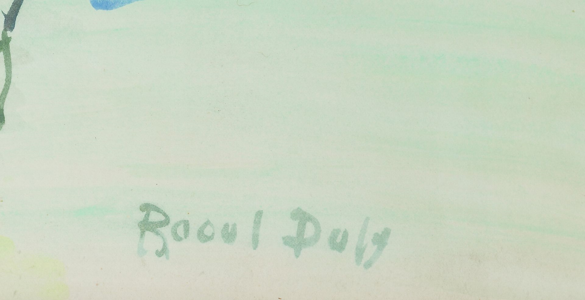 Artwork by Raoul Dufy, The races at Deauville, Made of Gouache On Paper