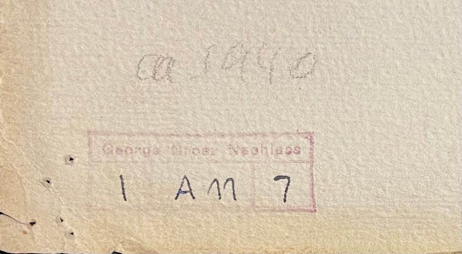 Artwork by George Grosz, Model on the couch, Made of Mixed Media And Double-Sided Collage