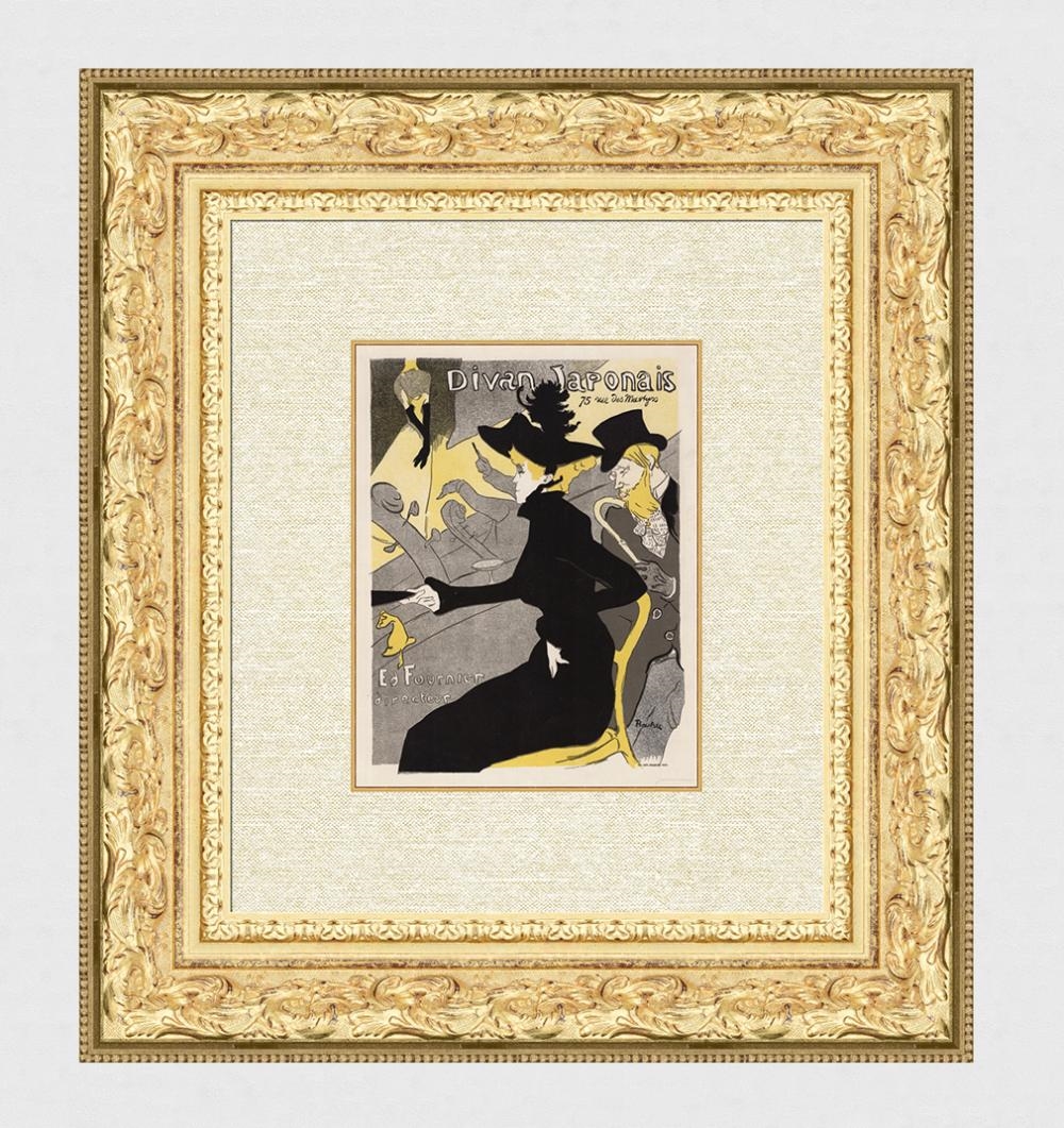 Artwork by Henri de Toulouse-Lautrec, Divan Japonais, Made of Stone Lithograph On Wove Paper