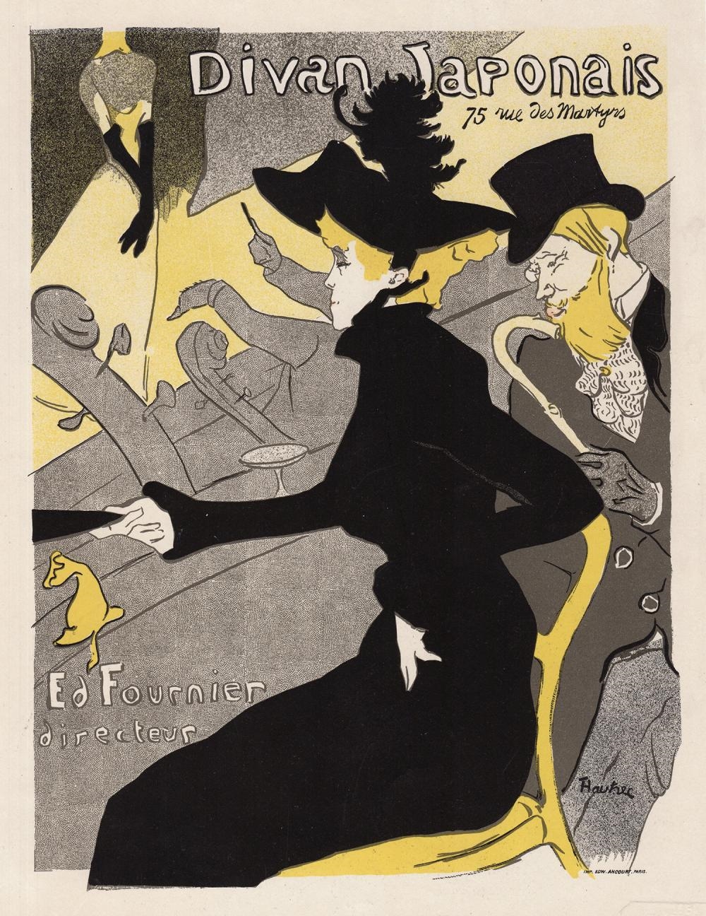 Artwork by Henri de Toulouse-Lautrec, Divan Japonais, Made of Stone Lithograph On Wove Paper