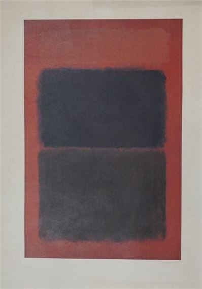 Light red over black - Mark Rothko