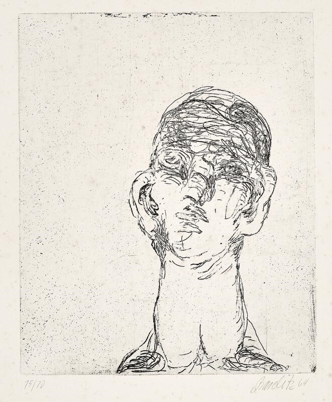 Artwork by Georg Baselitz, Idol, Made of Engraving