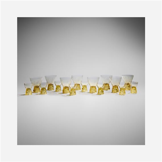 Collection of sixteen Marienthal glasses - René Lalique