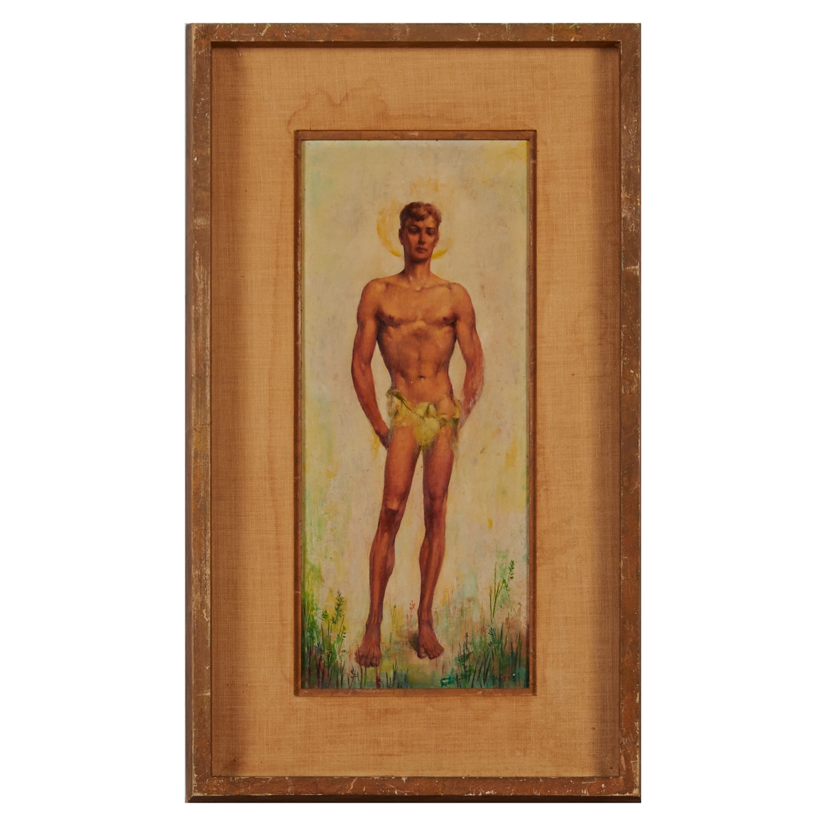 Artwork by Alexander Cañedo, Figure of a Man, Made of Oil On Board