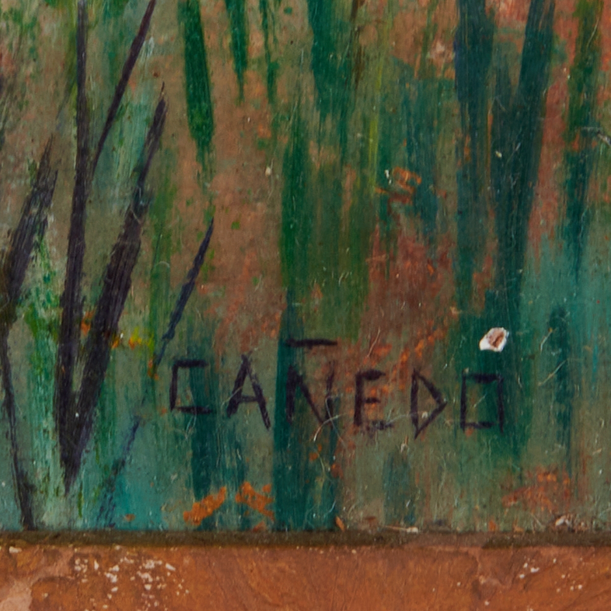 Artwork by Alexander Cañedo, Figure of a Man, Made of Oil On Board