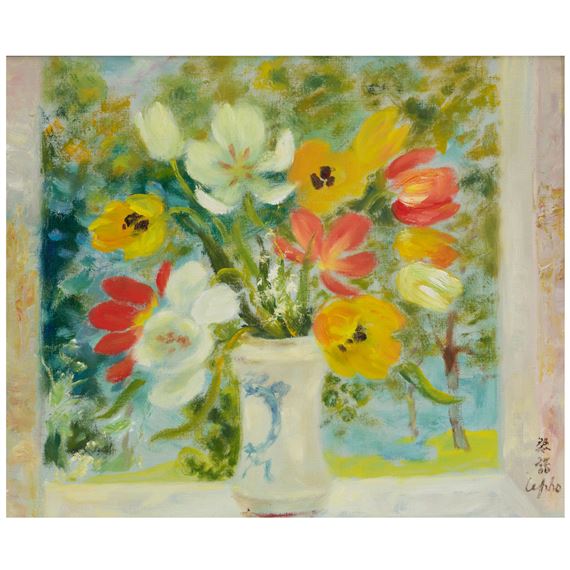 Les tulipes by Lê Phổ, Painted in 1979