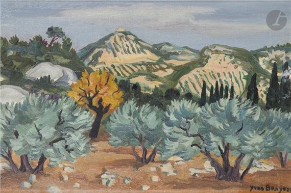 Yves Brayer | Olive trees in the Alpilles (1979) | MutualArt