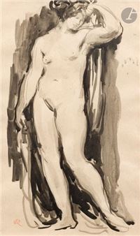 Standing nude