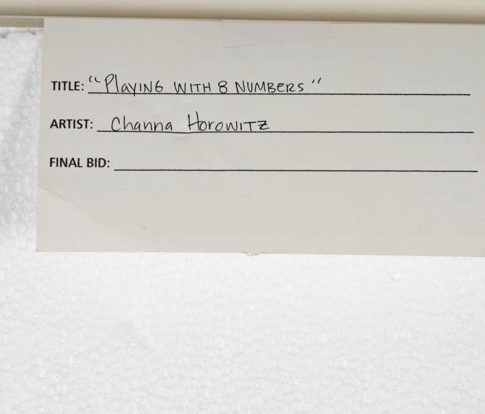 Artwork by Channa Horwitz, Playin with 8 Numbers, Made of Graphite On Graph Paper